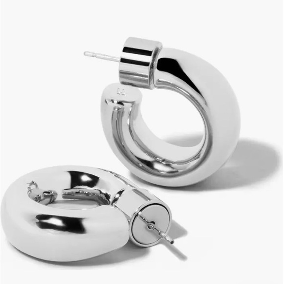 Jennifer Fisher Samira Micro Huggies Sliver - Picture 2 of 7